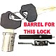 Garage Door Systems GDS Inline Roller Shutter Lock 9.5" - Barrel & 2 Keys