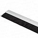 Garage Door Bottom Brush Draught Strip - 16mm Aluminium