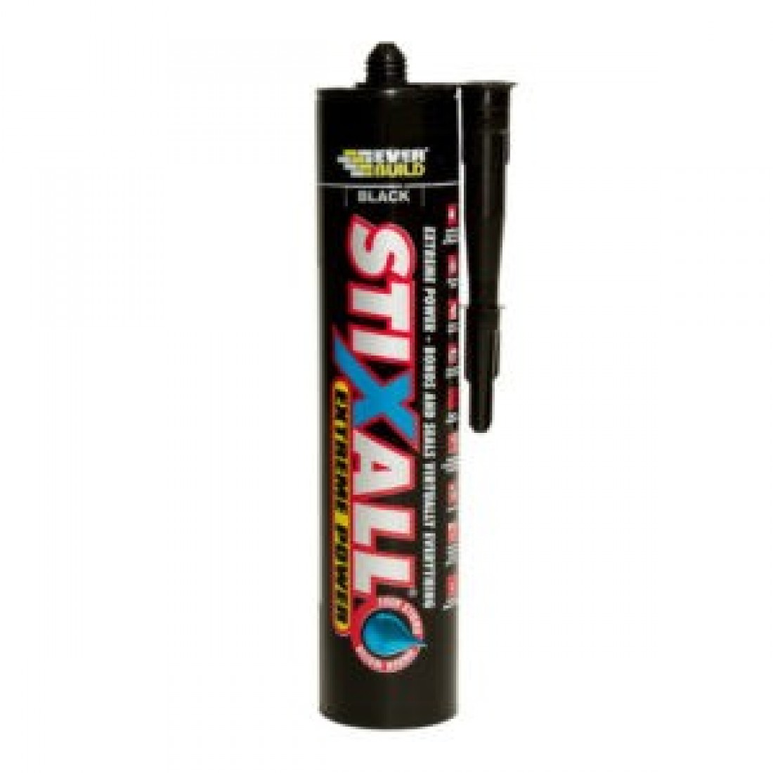 EVERBUILD STIXALL Adhesive HEAVY DUTY SEALANT 300ml BLACK by UK