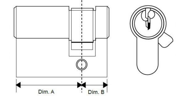 Garador Lock Mechanism Body & Cylinder