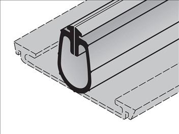 Garador Rubber Bottom Seal For Sectional doors