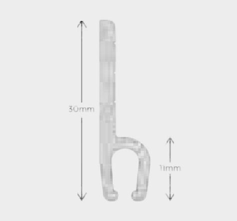 Garage Door Industrial Bottom Brush Draught Strip - 30mm Aluminium