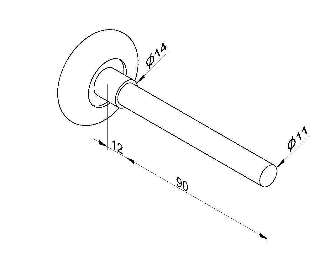 Wayne Dalton Roller Spindle Wheel Assembly